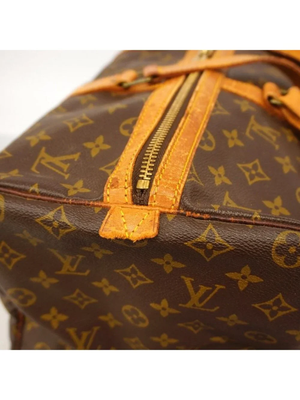 Louis Vuitton Boston Bag Monogram Sac Spool 45 Brown